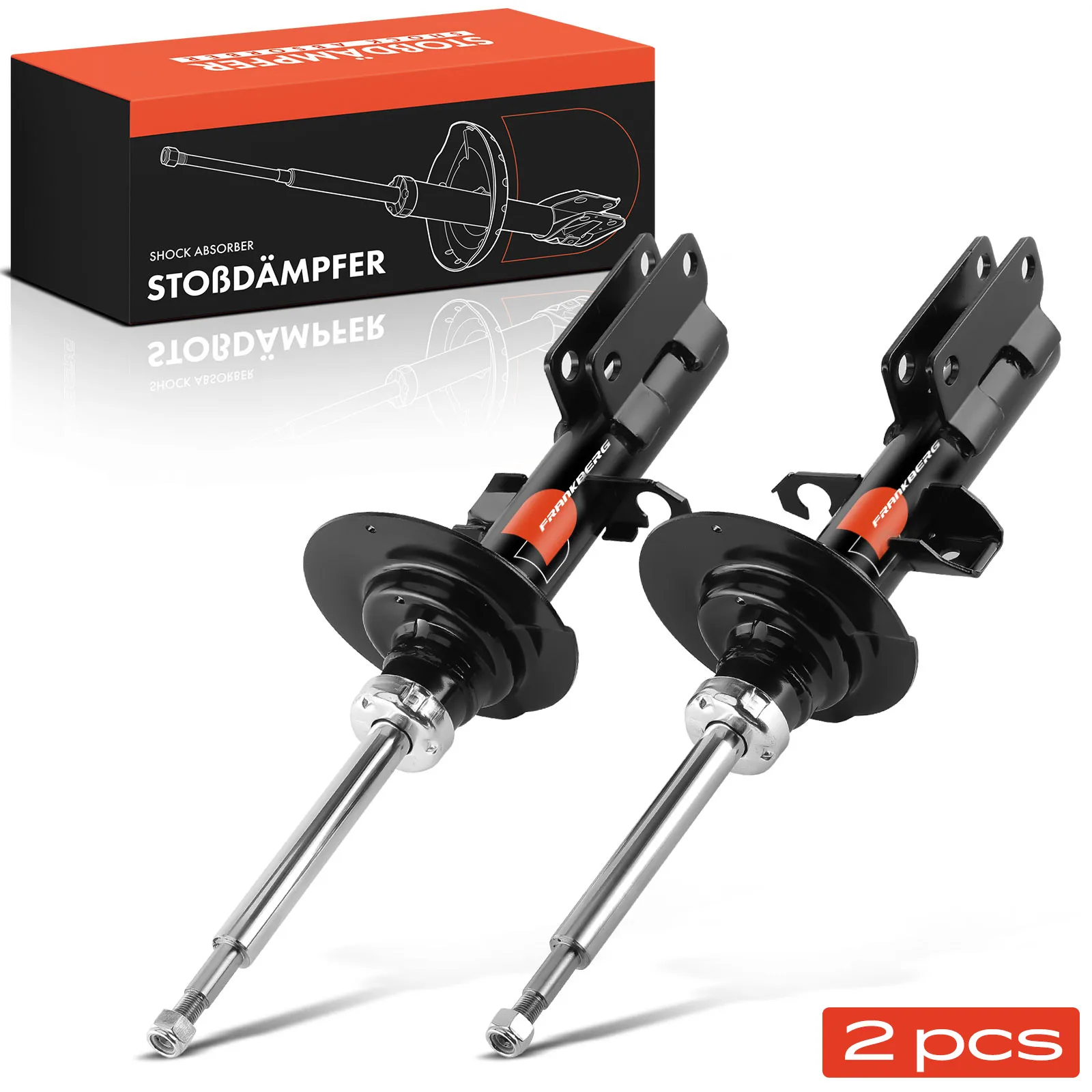 Frankberg 2x Stoßdämpfer Vorderachse für BMW X5 E53 2.9L 3.0L 4.4L 4.6L 2000-2006 6754342 6750360 31316764599 31316764605