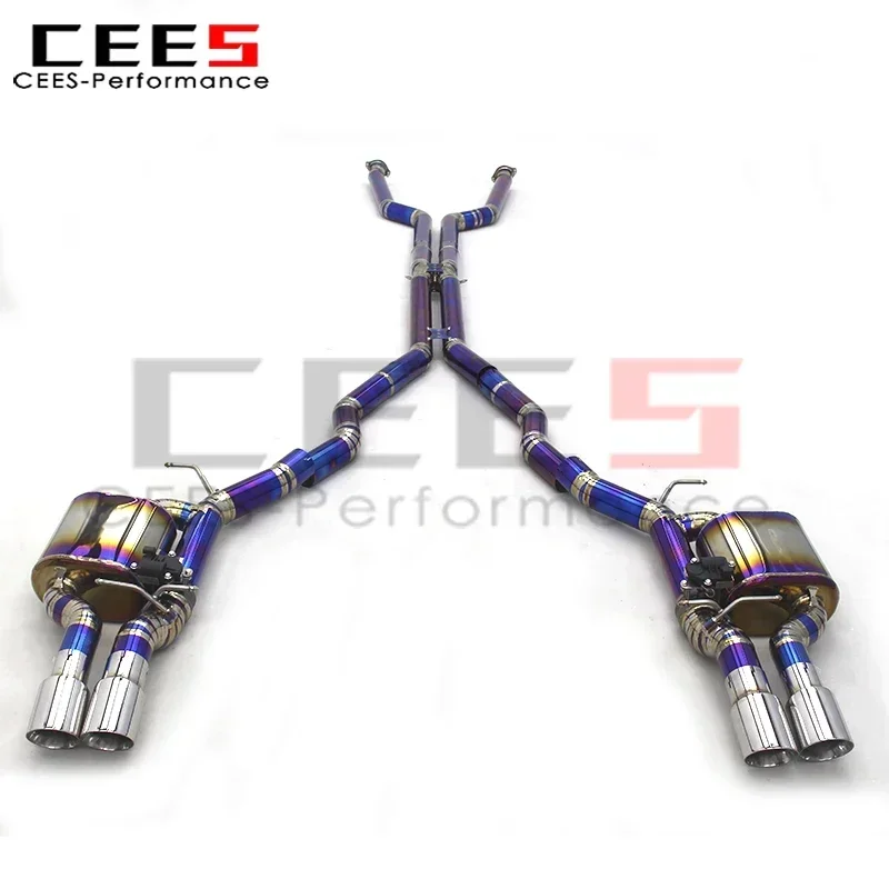 CEES Titanium Valvetronic Exhaust Mufflers for BMW M6 E63 V10 5.0L 2006-2010 Sport Exhaust System Exhaust Pipe Accessories