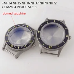 Dome Sapphire 50 FATHOMS 20bar Watch Case for NH34 NH35 NH36 NH38 NH39 NH70 NH72 ETA2824 PT5000 ST2130 Dive Case for Watch MOD