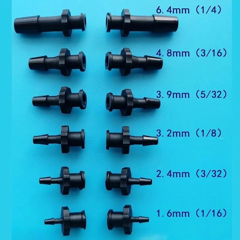 100pcs/lot black light-block female luer lock Connector (polyprop) female luer lock to barb