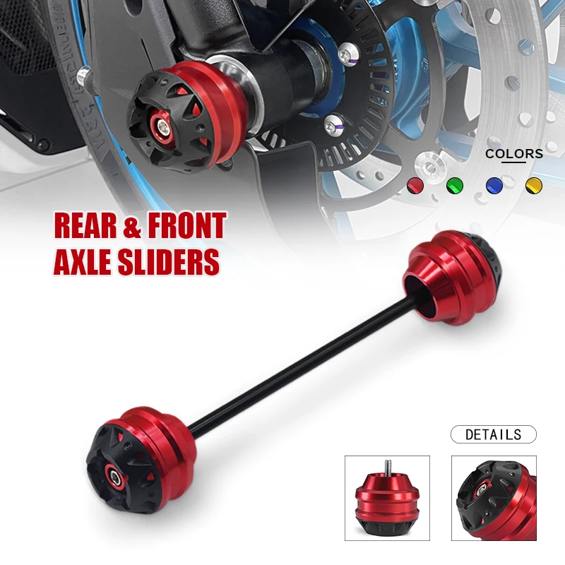 For K1300S K1300R K1300GT Motorcycle CNC Front Axle Fork Crash Sliders Wheel Falling Protector k1300r k1300s k1300gt