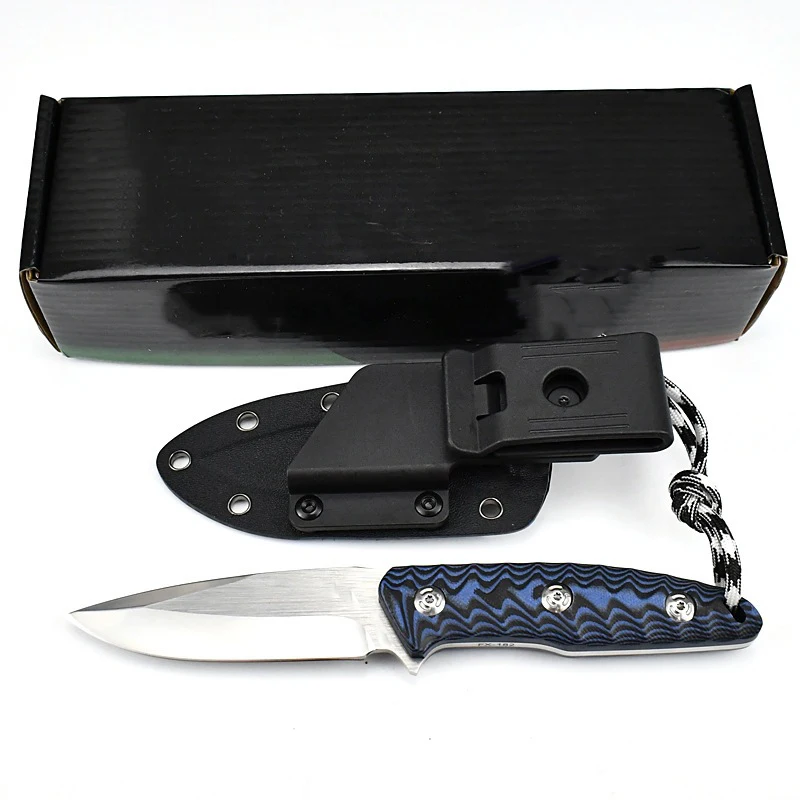 

Tactical Everyday Carry Straight Knife 9CR Steel, G10 Handle Hunting & Portable Outdoor & Everyday Carry Multi-Functional Knife