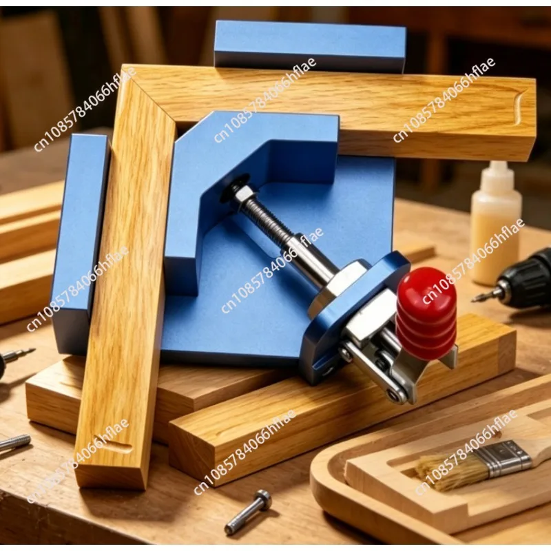 Aluminum Alloy Woodworking Right Angle Positioning Clamp, 90° Jigsaw Fixing Locator