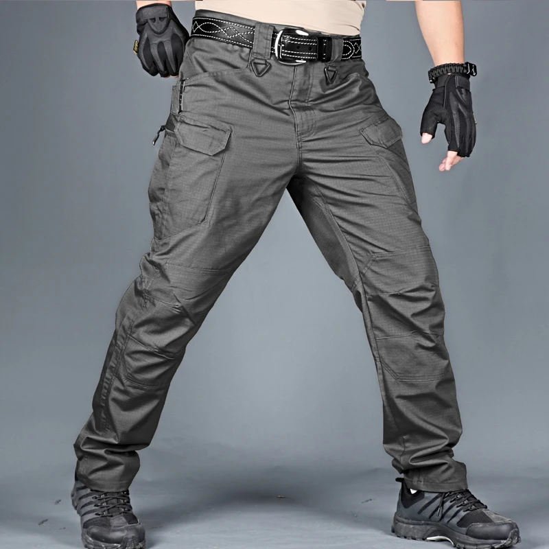 

Men's Outdoor Multi Functional Tactical Pants Multi Pocket Outdoor Training Hiking Sweatpant Water-repellent Wear-resistant