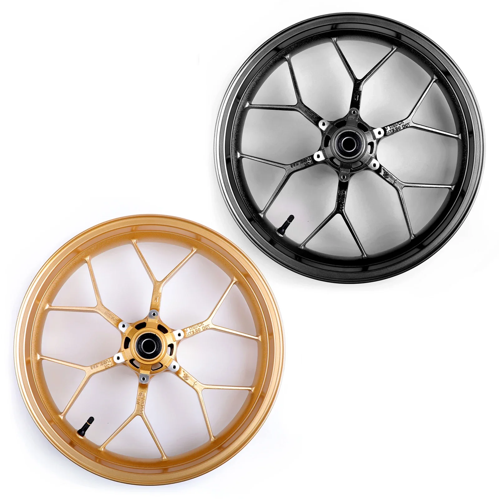 

Hot Sale 17 inch motorbike wheel with spokes Aluminum Motorcycle wheels