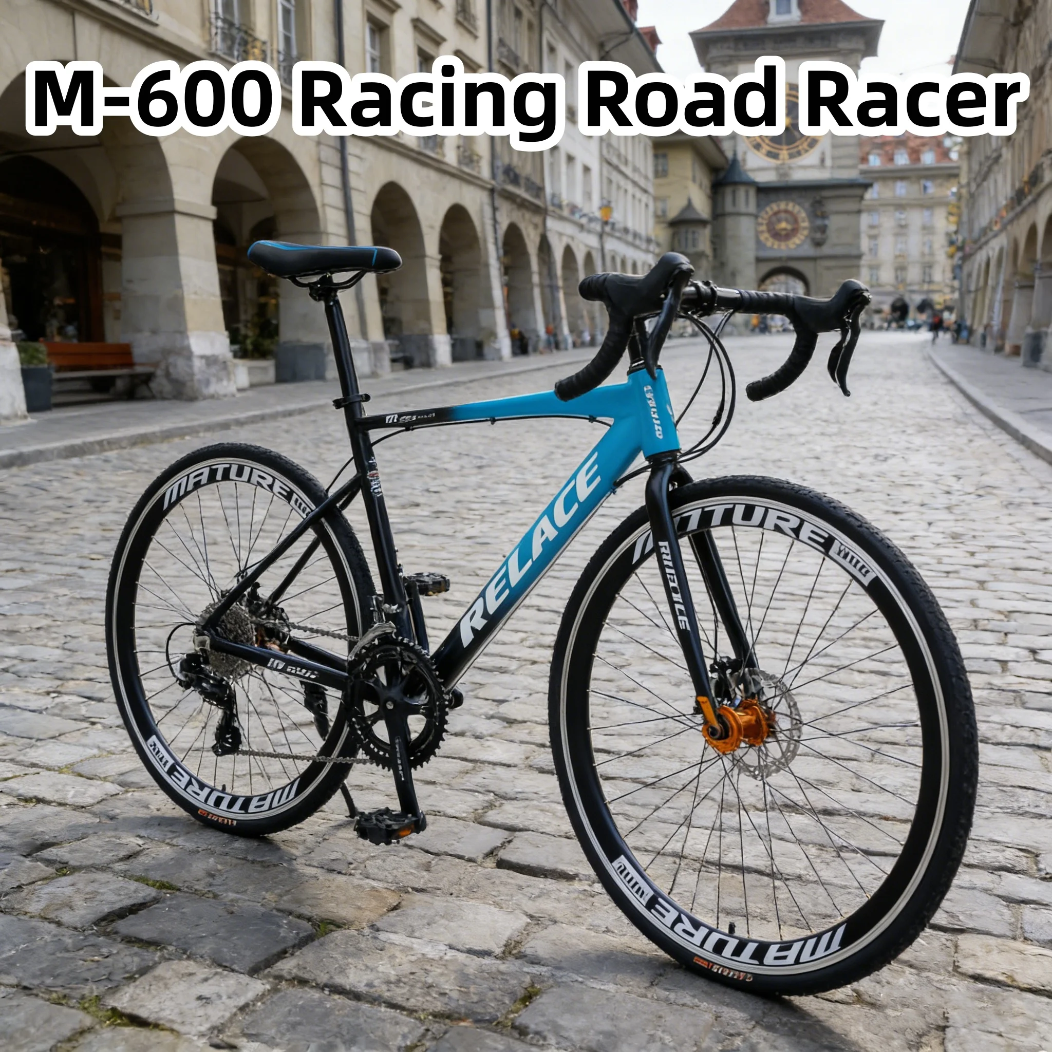 

Велосипед шоссейный M-600 Color-cut, легкий, из алюминиевого сплава, для скоростных гонок, 700X23C, с механическими дисковыми тормозами