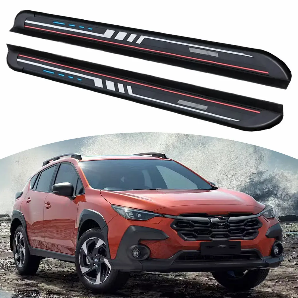 

2 шт., подножки, боковые ступеньки, фиксированные педали, Nerf Bars, подходят для Subaru XV Crosstrek 2018-2023