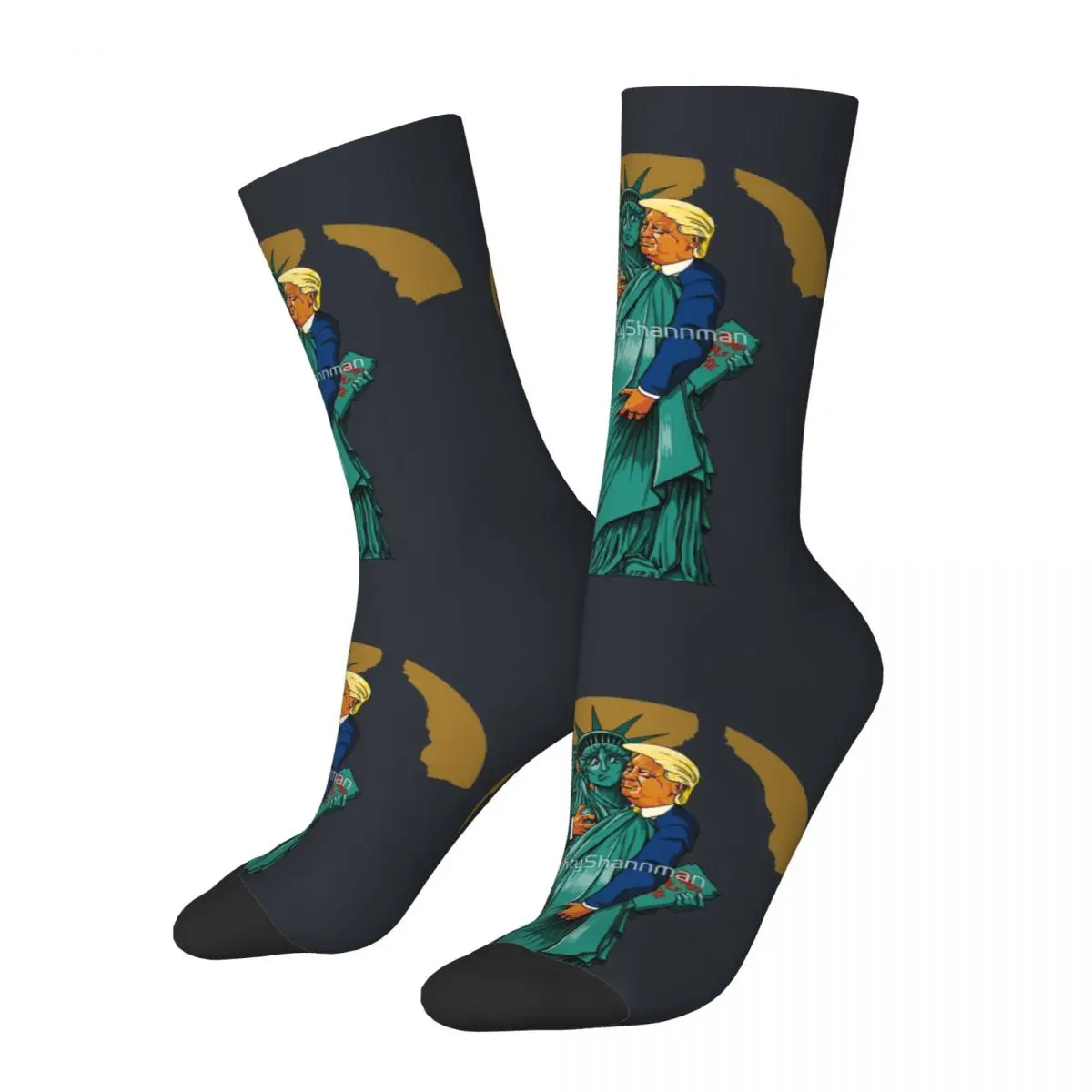 Hip Hop Vintage 'Merica! Crazy Men's Socks Unisex Cartoon Trump Seamless Printed Novelty Crew Sock Boys Gift official-website