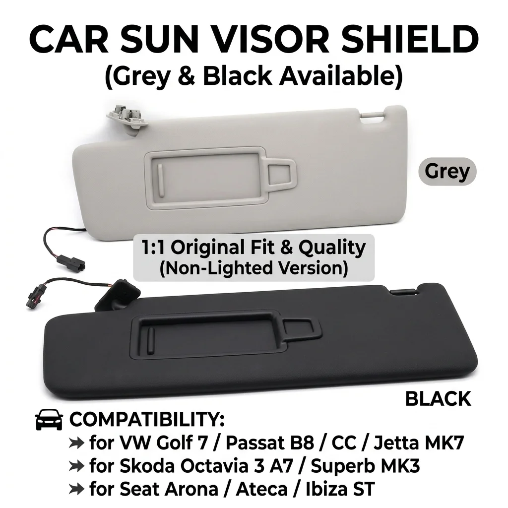 

Car Sun Visor for VW Golf 7 Passat B8 CC Jetta MK7 Skoda Octavia 3 A7 Superb MK3 Seat Arona Ateca Ibiza ST 5GG857551 5GG857552