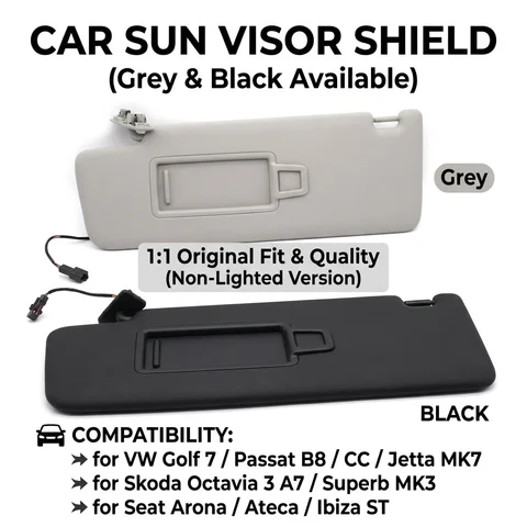 Car Sun Visor for VW Golf 7 Passat B8 CC Jetta MK7 Skoda Octavia 3 A7 Superb MK3 Seat Arona Ateca Ibiza ST 5GG857551 5GG857552