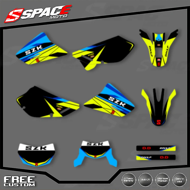 

SPACE Custom Motorcycle Graphics For SUZUKI DR650 1996 1997 1998 1999 2000 2001 2002 2003 2004-2021 Decal Stickers Kits 002
