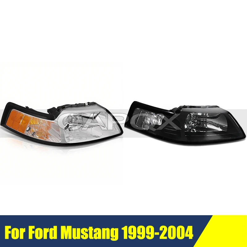 

Front Bumper Headlight For Ford Mustang 1999-2004 Headlamp Head Light Head Lamp