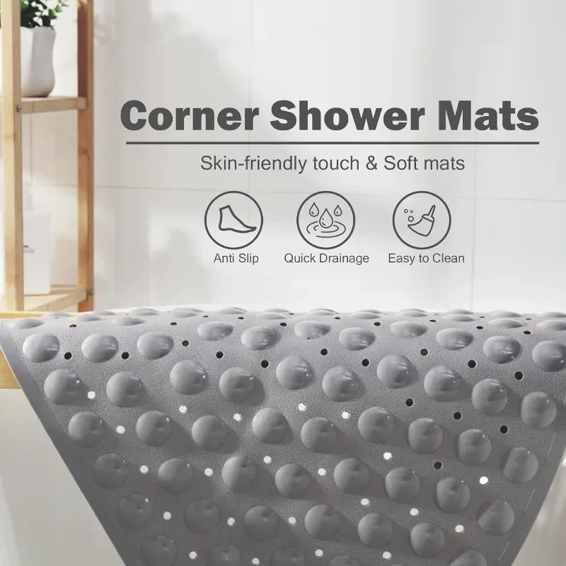 tapis-de-douche-d'angle-21-x-21-pouces-tapis-de-bain-avec-ventouses-et-trous-de-vidange-tapis-de-bain-antiderapant-a-sechage-rapide-gris