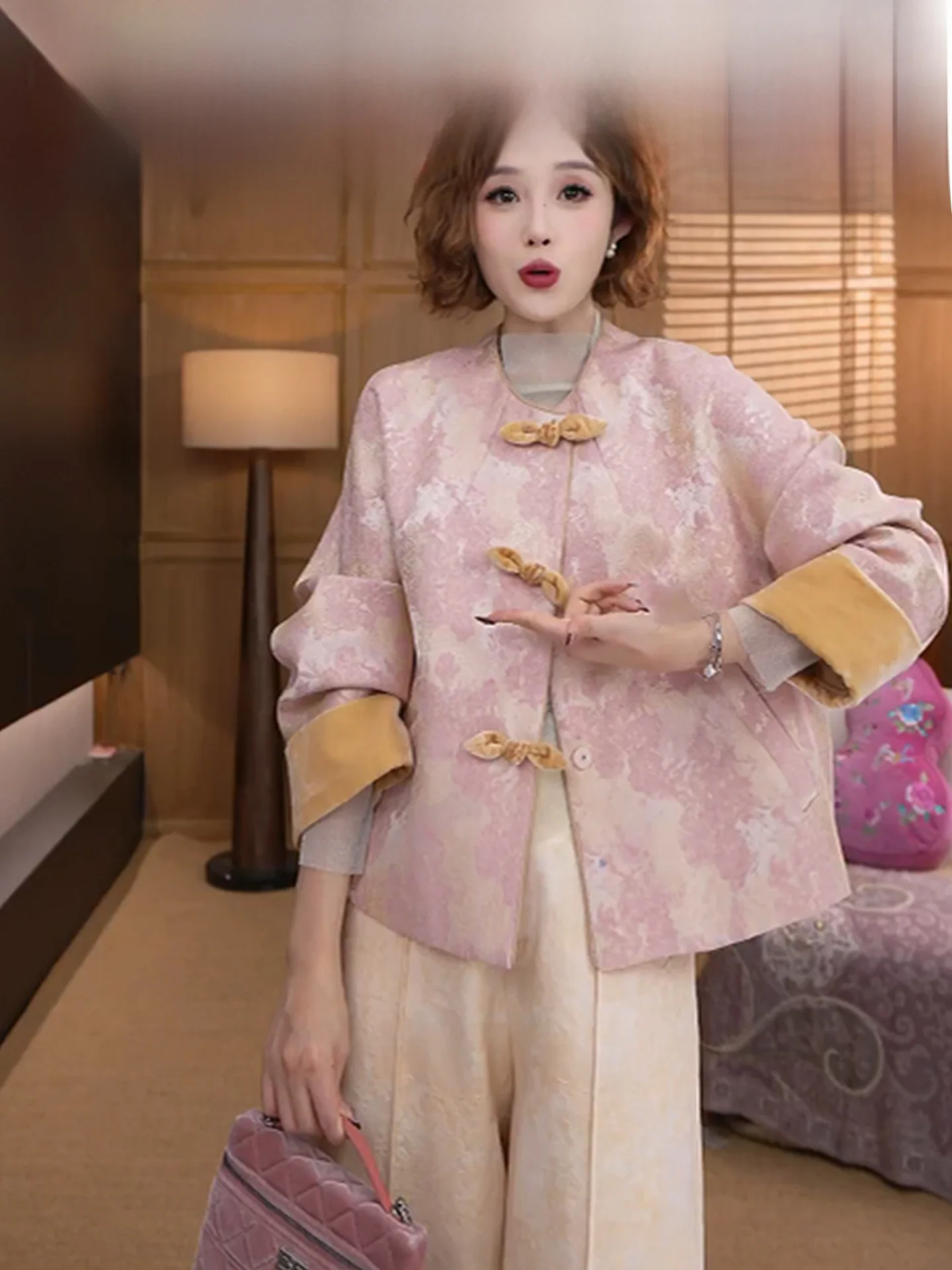 

Yolo JinYing 2026 Spring Cotton Ladies Versatile Outfit Casual Style Standard Fit Casual Scene Long Sleeve Button Closure