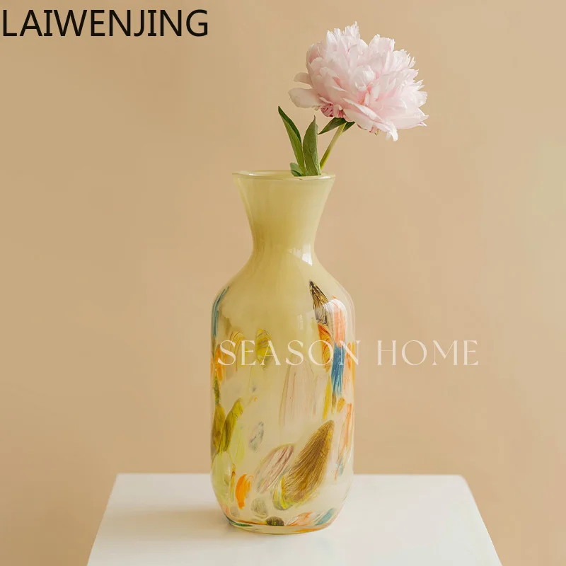 

MJY glazed vase medium ancient glass niche gift home decoration ceramic ornament