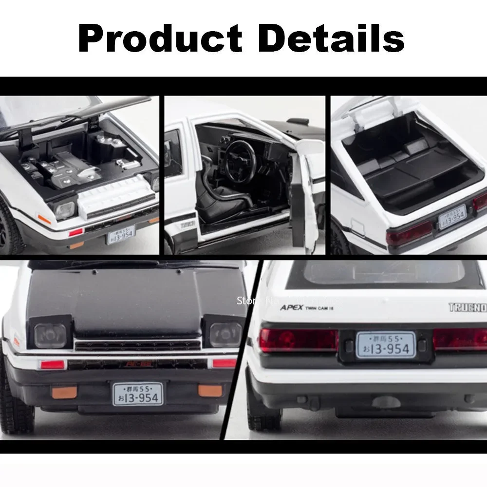 1:32 AE86 برادو سبيكة دييكاستينج نماذج السيارات لعب الأبواب فتح المركبات نموذج مع التراجع سيارة لعبة للبنين هدايا المهرجان