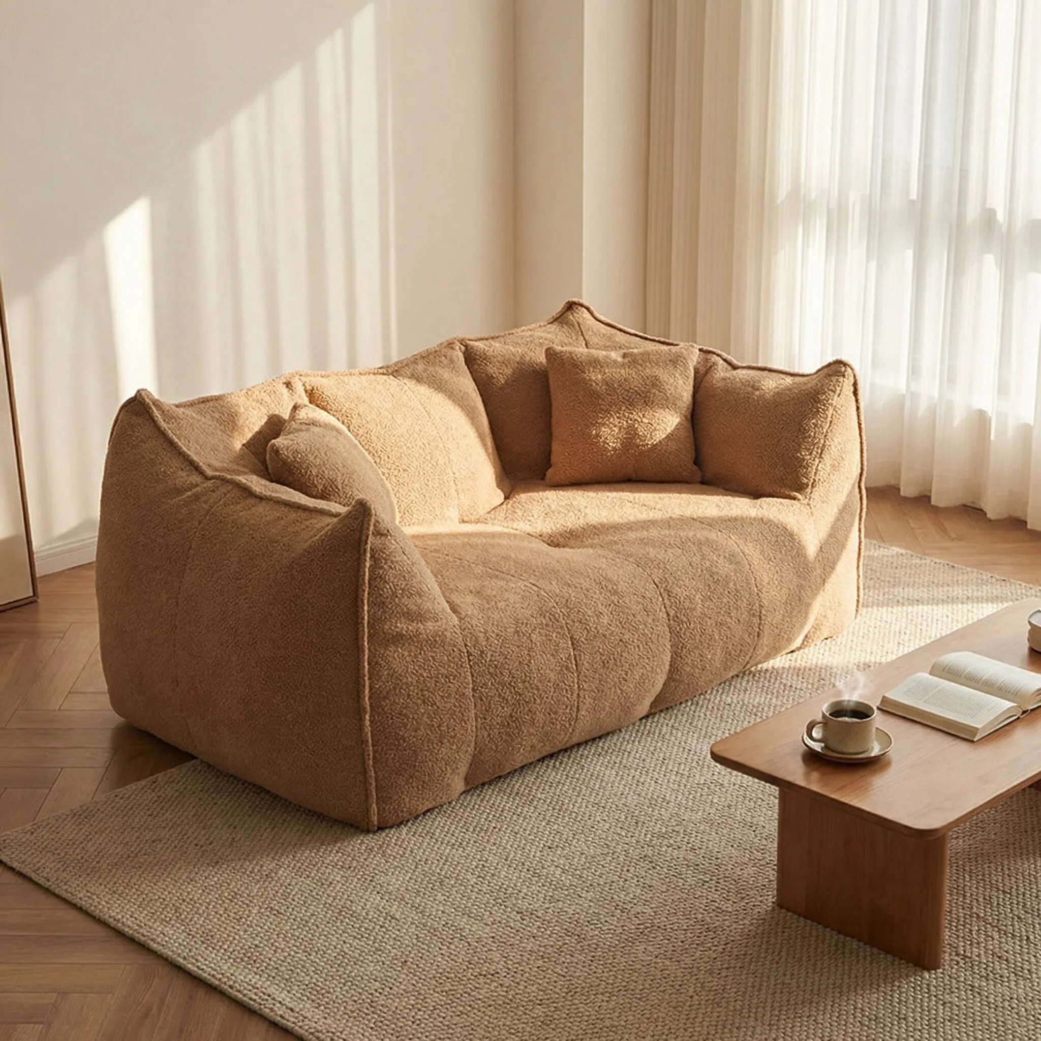 

High quality vacuum compression sofa high density springback foam filled washable small apartment sofa living room leisure sofa