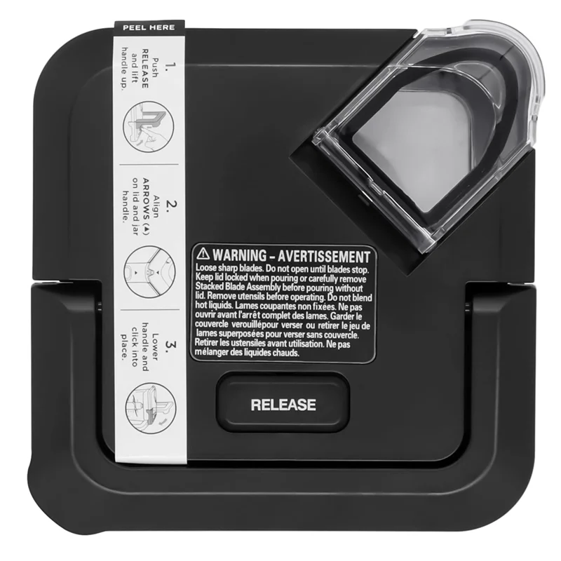 استبدال غطاء قفل A84G لخلاط نينجا 72 أونصة XL أباريق، ملحقات أجزاء غطاء علوي مربع للنينجا BL610 BL710WM BN70