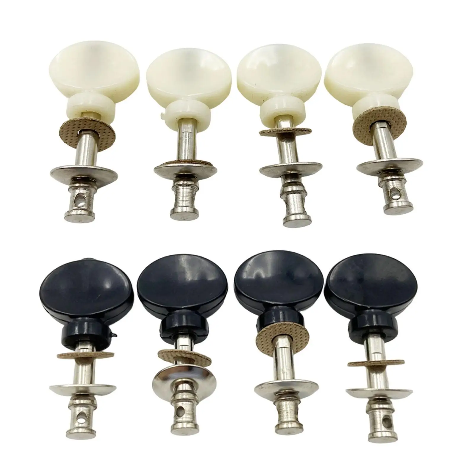 Pegs de guitarra semi fechados, botão ajustável, mecanismo de afinação de ukulele para ukulele tenor, desempenho de afinação de metal