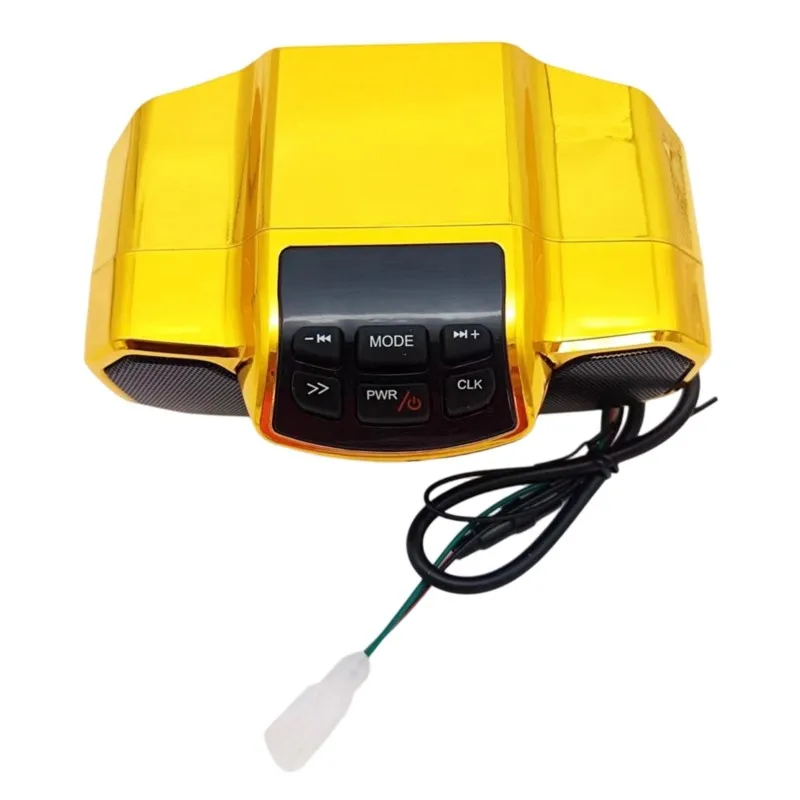 A03Z-Motorcycle Speaker With Bluetooth MP3, FM Radio, Flashing Lights, And Waterproof Design Player view 3