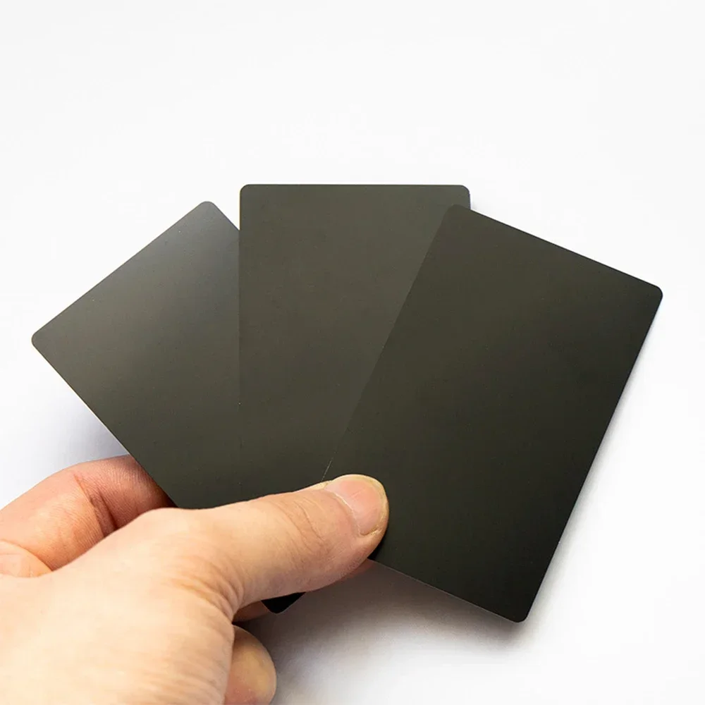 

85.5*54mm 0.2mm Thick Laser Marking Aluminum Sheet Blank Metal Business Card