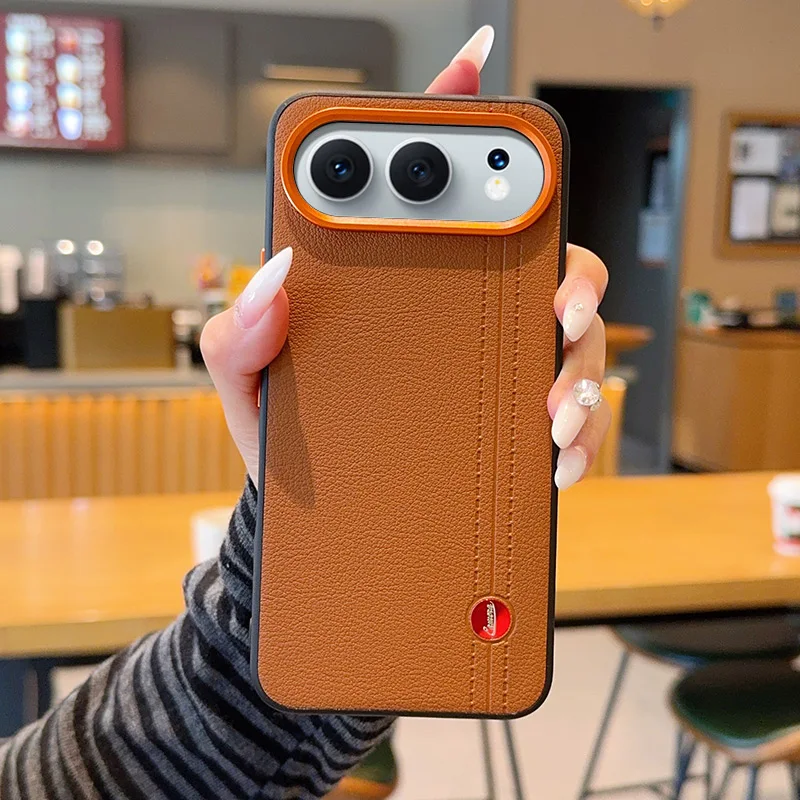 

For Honor 500 500 Pro electroplated leather texture dual-color striped anti-fingerprint phone case