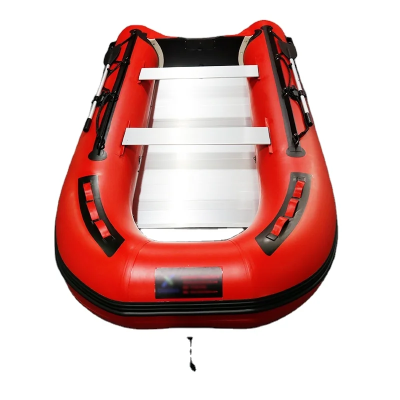 Hot sale high quality aluminum hull inflatable boat air floor for  water sports 4 persons  from China X Outdoors for sale