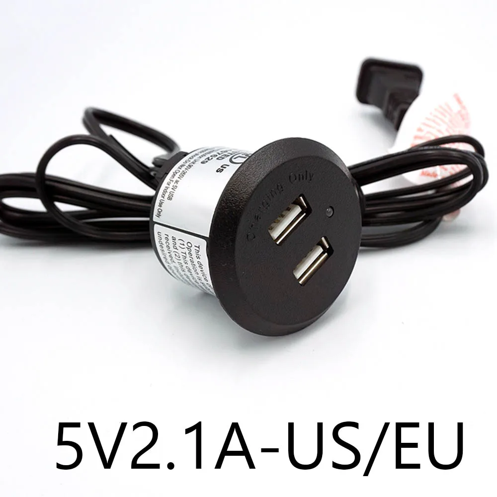 

EU US tandard Power Socket AC 110V-250V 5V 2.1A Wall Embedded Electric plug Outlet Charging Wall USB Socket