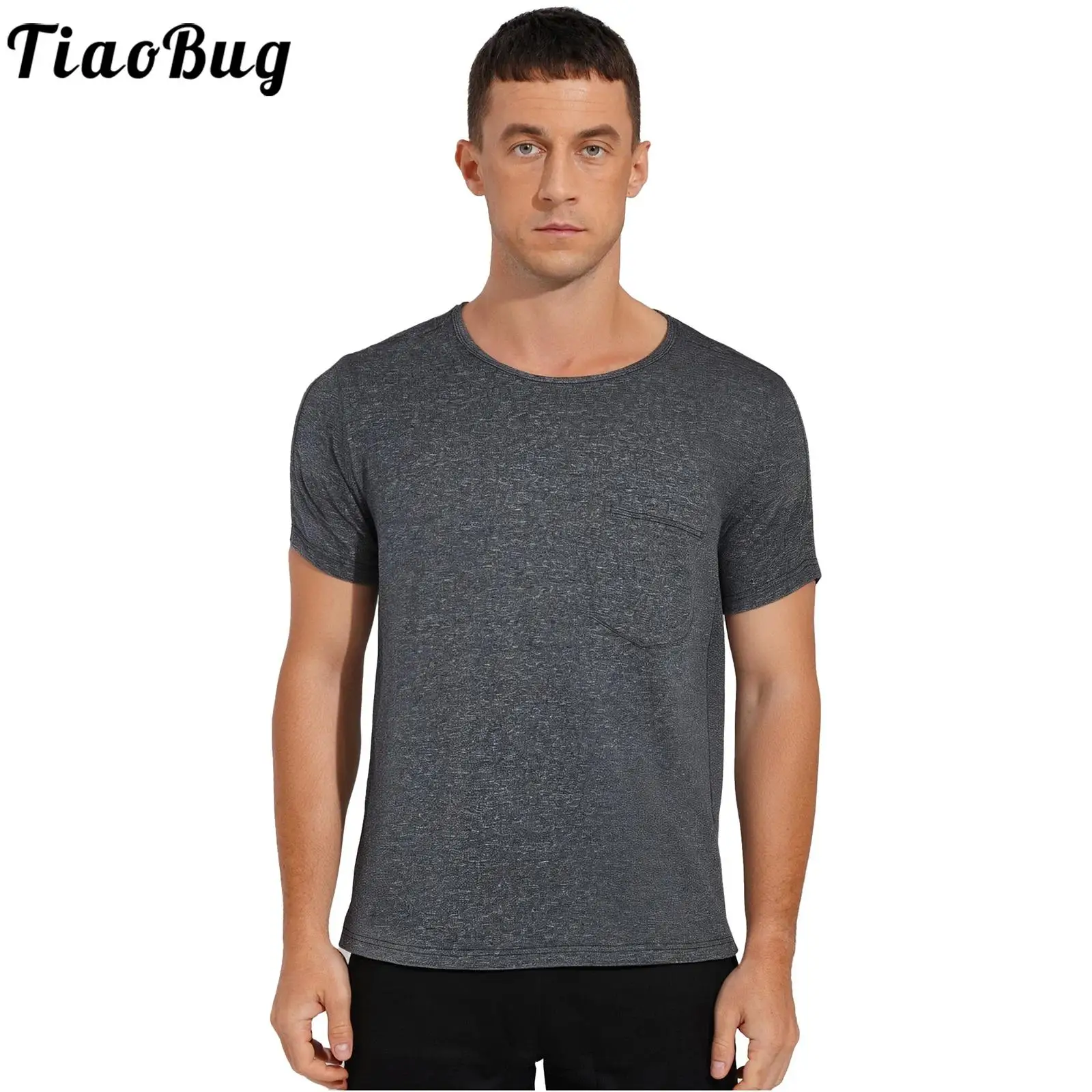 

Men Women Snapping on Post Shoulder Surgery Shirts Top Short Sleeve Sides and Arms Full Opening Blouses Chemo Clothing Tee Shirt