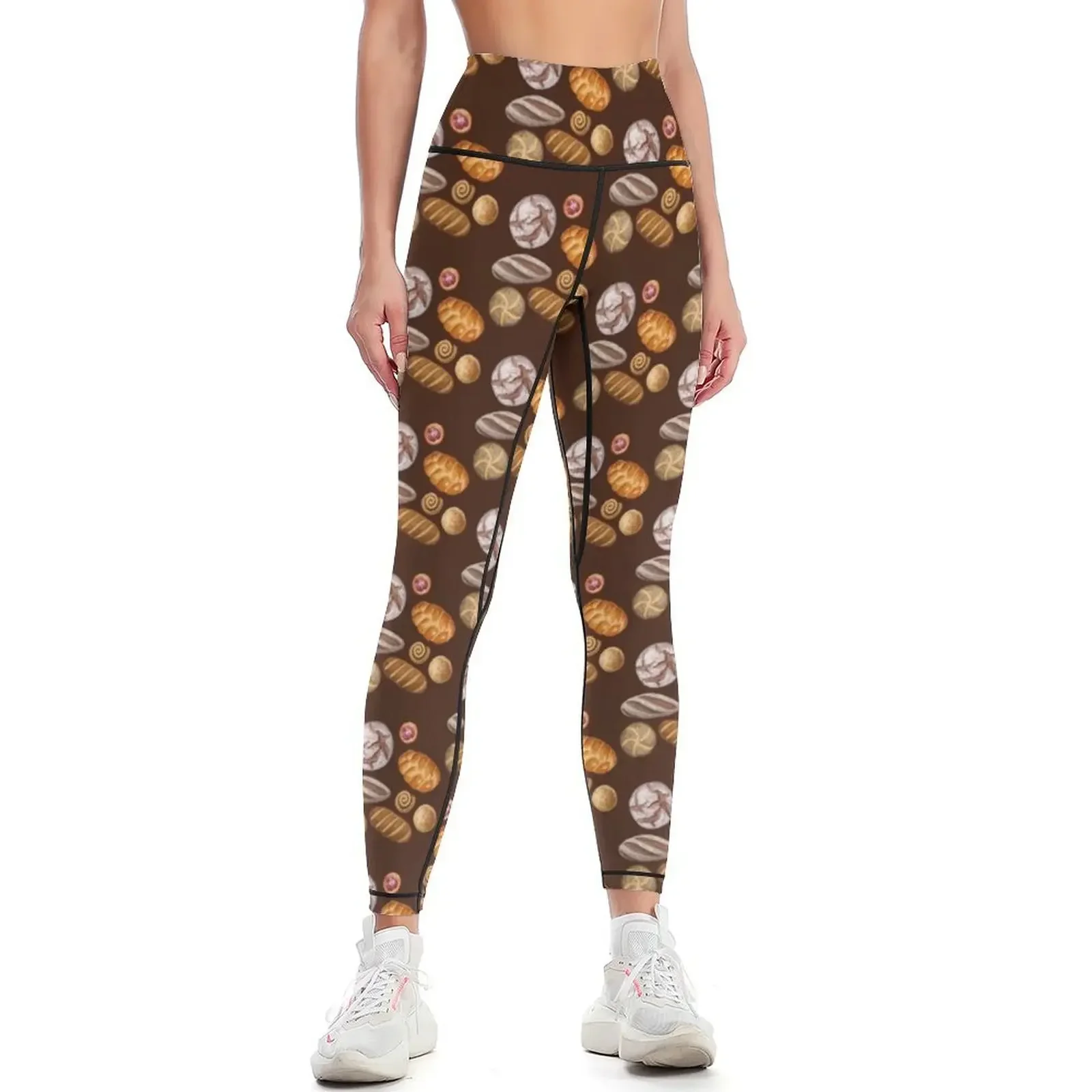 

Bread and Pastries Leggings Women sportwear gym's clothing sporty woman gym sports for Womens Leggings