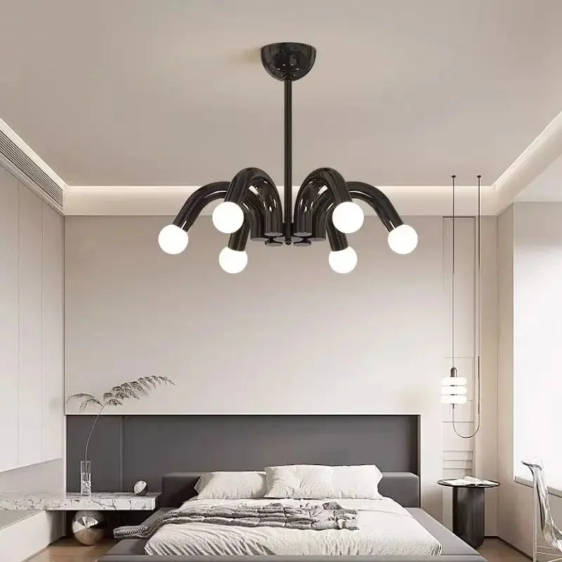 ثريا غرفة نوم رئيسية فرنسية كريمية لغرفة الأطفال وإضاءة حديثة وبسيطة لحماية العين وغرفة المعيشة