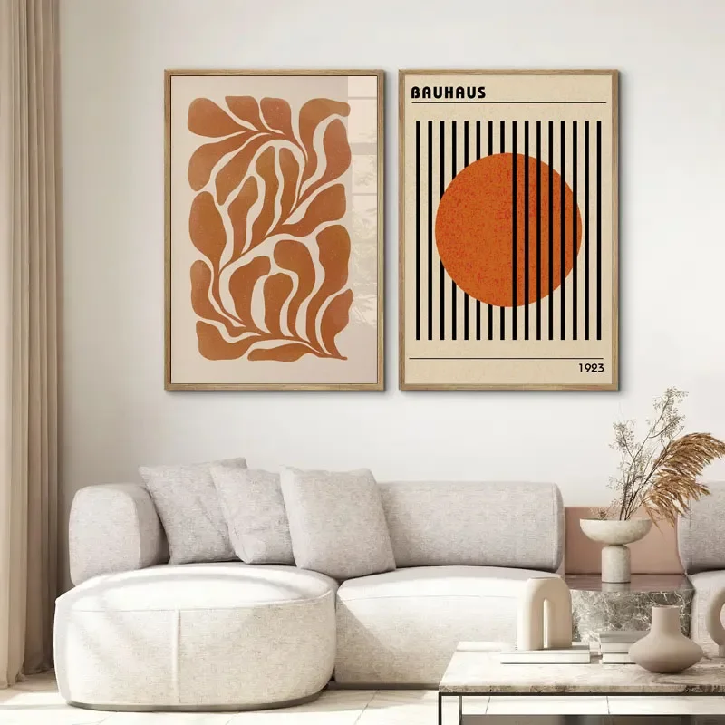 1PCS frameless  Abstract Exhibition Posters Modern Geometric Japan Nordic Wall Art Canvas Painting Prints Pictures for Living Ro