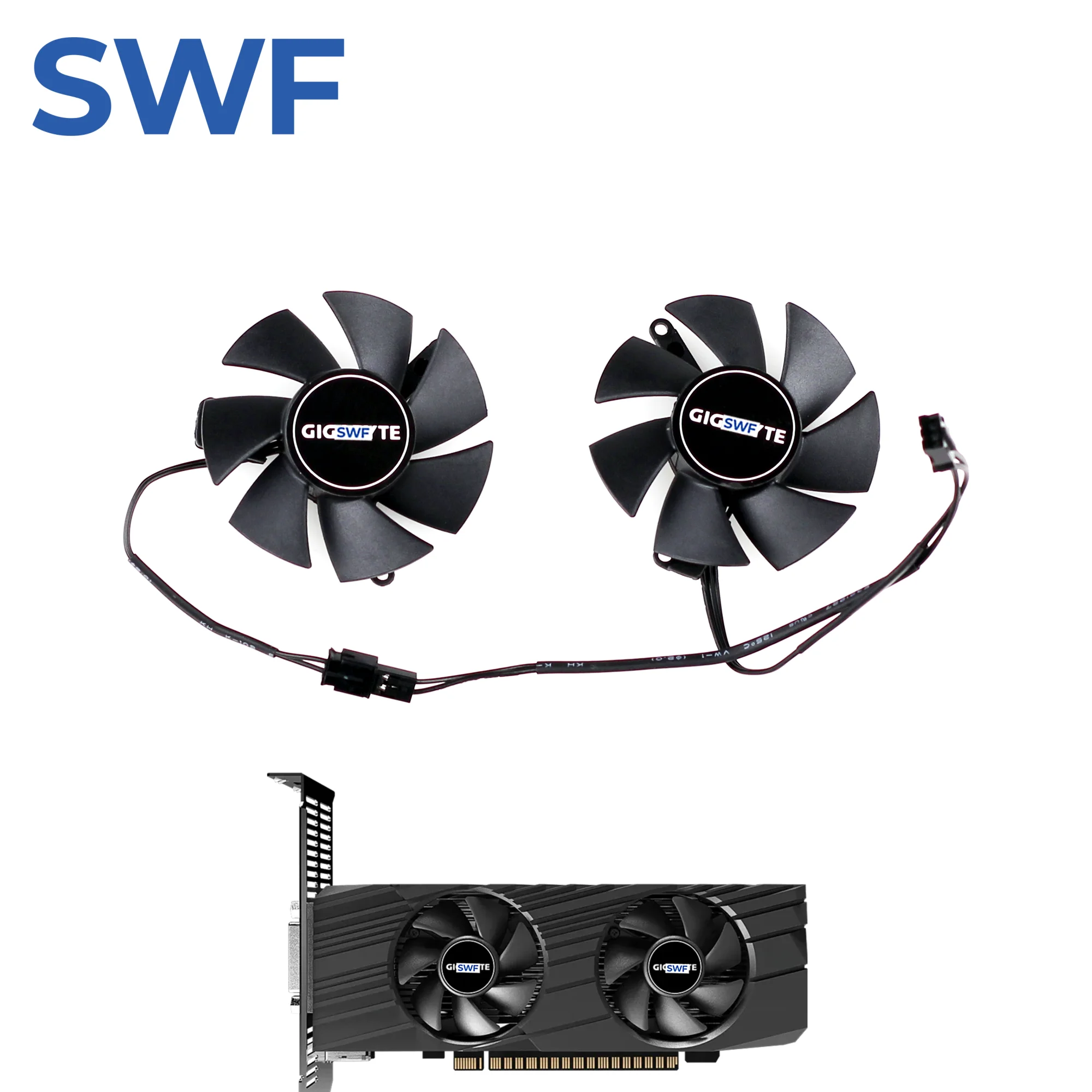 46MM FS1250-S2053A Cooling Fan For GIGABYTE RTX 3050 GTX 1650 1630 4GB OC Low Profile Graphics Video Card Cooler Fan