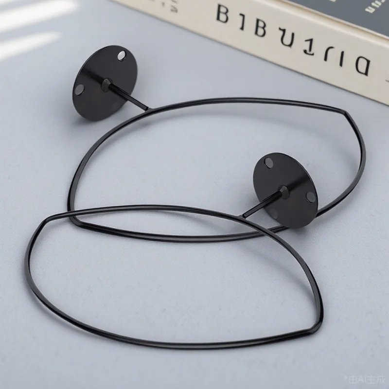 

2pcs Basketball Display Holder Wall Mounted Iron Ball Rack For Home Rugby Football Storage Shelf Stand Sports Decor