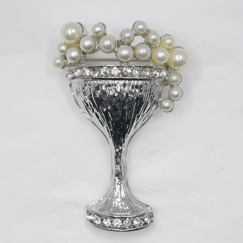 

12 шт./лот, оптовая продажа, модная брошь с искусственным жемчугом и стразами, стеклянная булавка для коктейля, броши, ювелирные изделия, подарок C101532