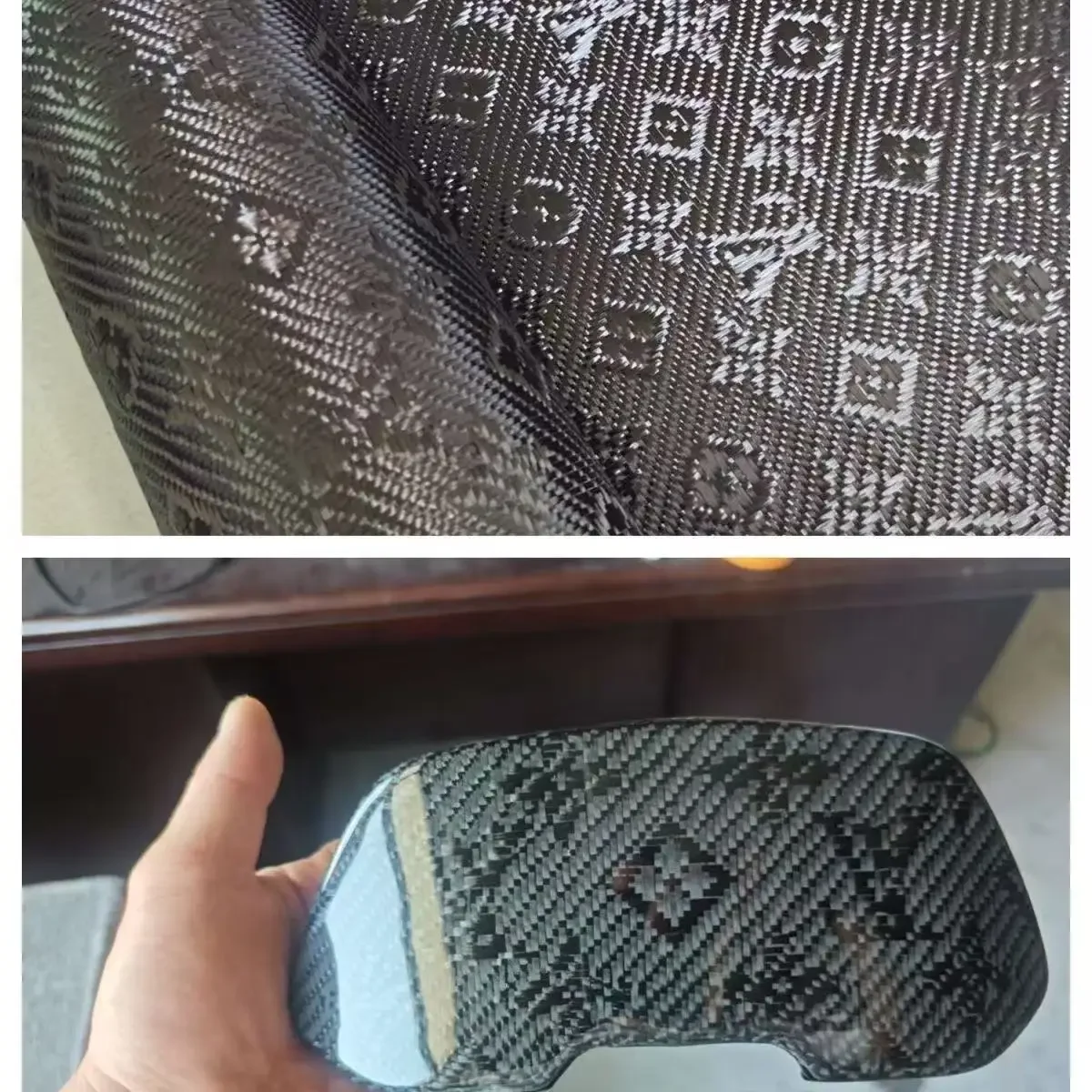 

3K 240g real carbon fiber jacquard fabric cloth fabric geometric pattern 1m wide Continuous no cutting 1m 1.5m 2.5m length