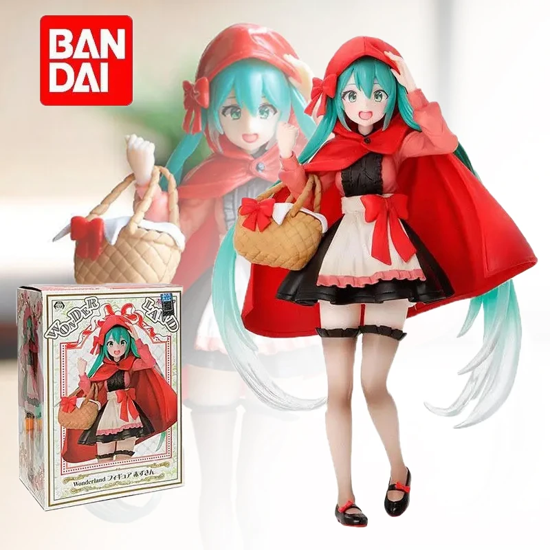 18cm Hatsune Miku Anime Action Figure Manga Statue PVC Catoon Kawaii Little Red Miku Collectible Model Toys Boxed Decoration