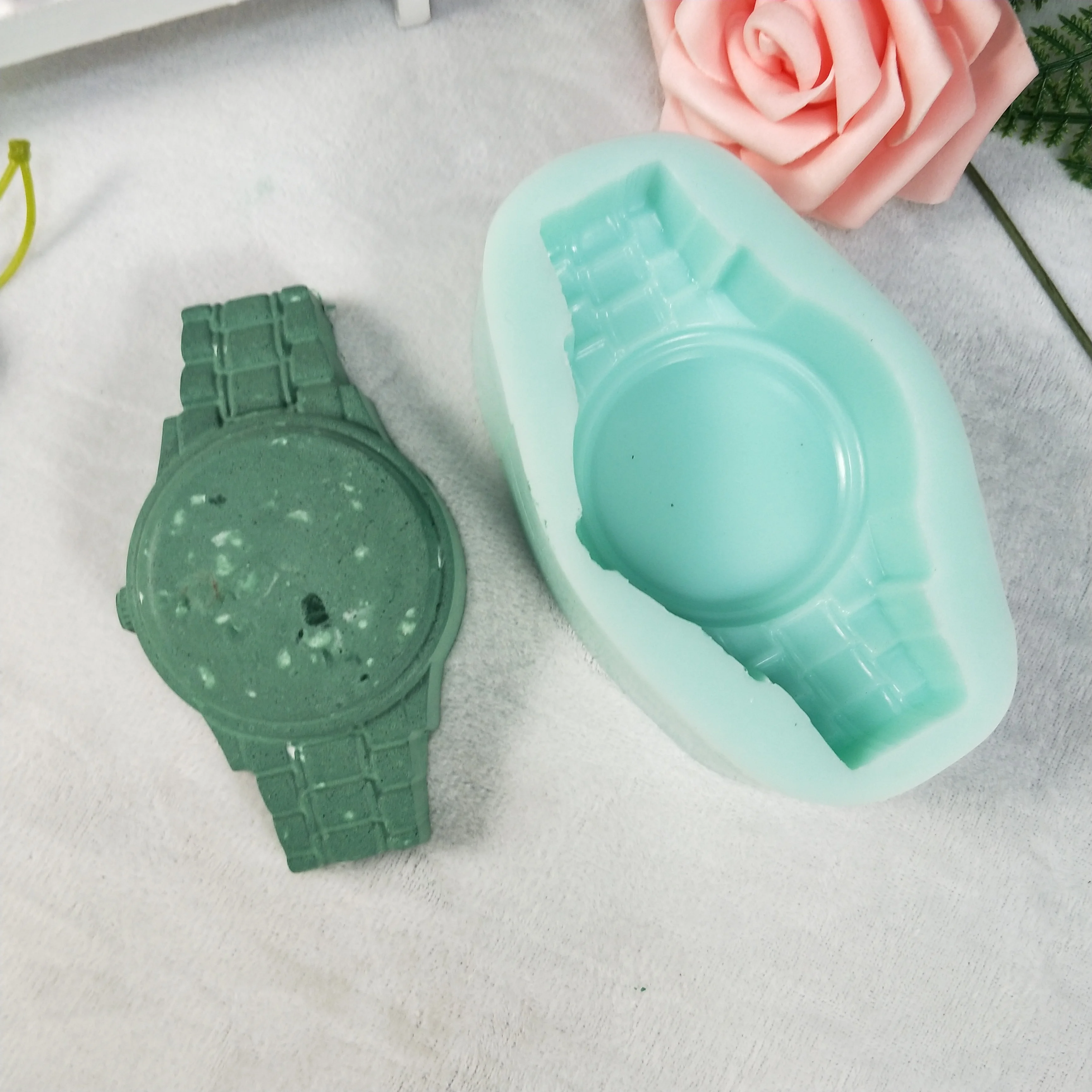 QT0254 PRZY Mold Silicone Watch Molds Watch Soap Molds Gypsum Chocolate Candle Candy Mold Soap Making Clay Resin Moulds