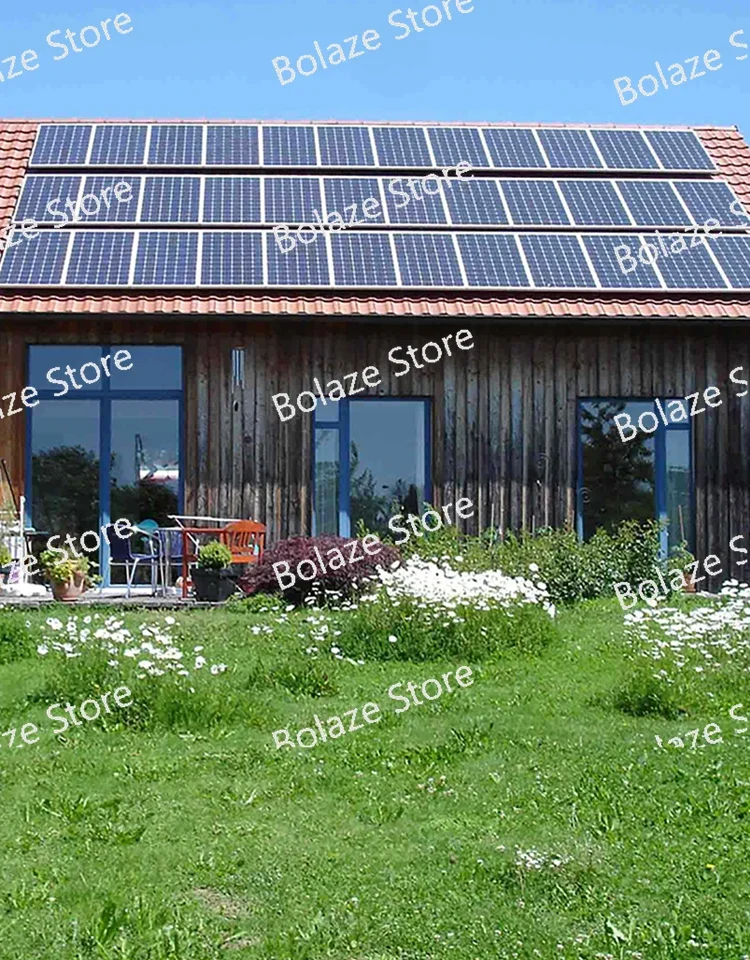 Zestaw paneli słonecznych kompletny dla domu 10000 W 380 V 3 frazy na sieci System sieci Growatt Grid Tie Inverter 10KW 2 MPPT Panel fotowoltaiczny