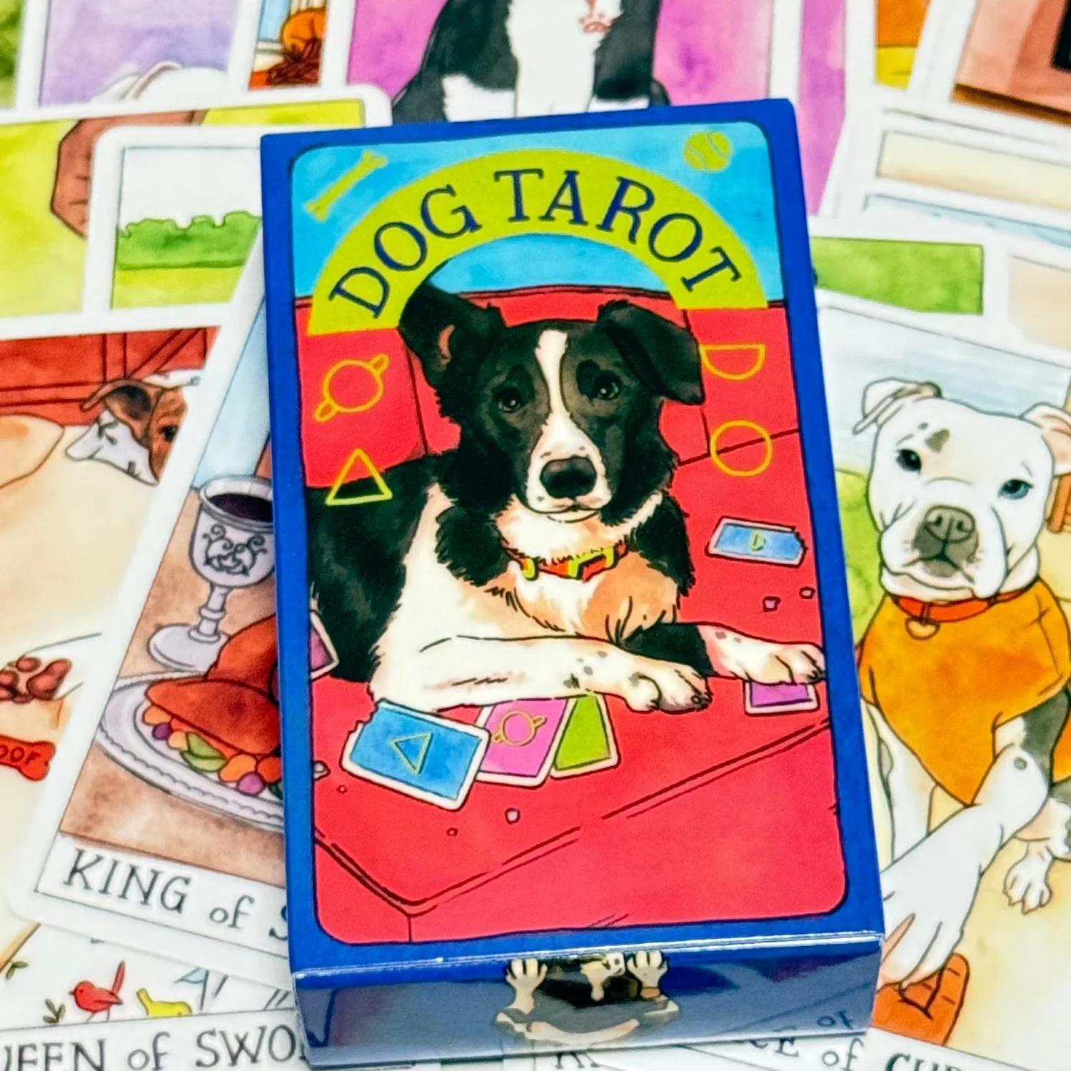 Dog Tarot Deck Cute 78PCS Waite Tarot Cards Canine Watercolor Illustrations - Unique Dog Lover Gift