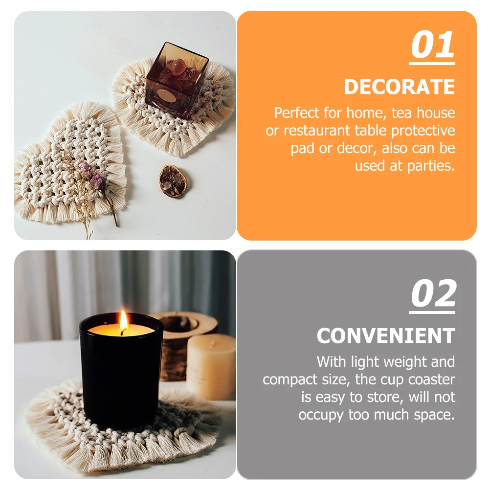 

Alipis Perpetual Calendar Cotton Rope Placemat Cup Mat Tabletop Decor Turkish Tea Kettle Stand Nordic Desktop Accessory