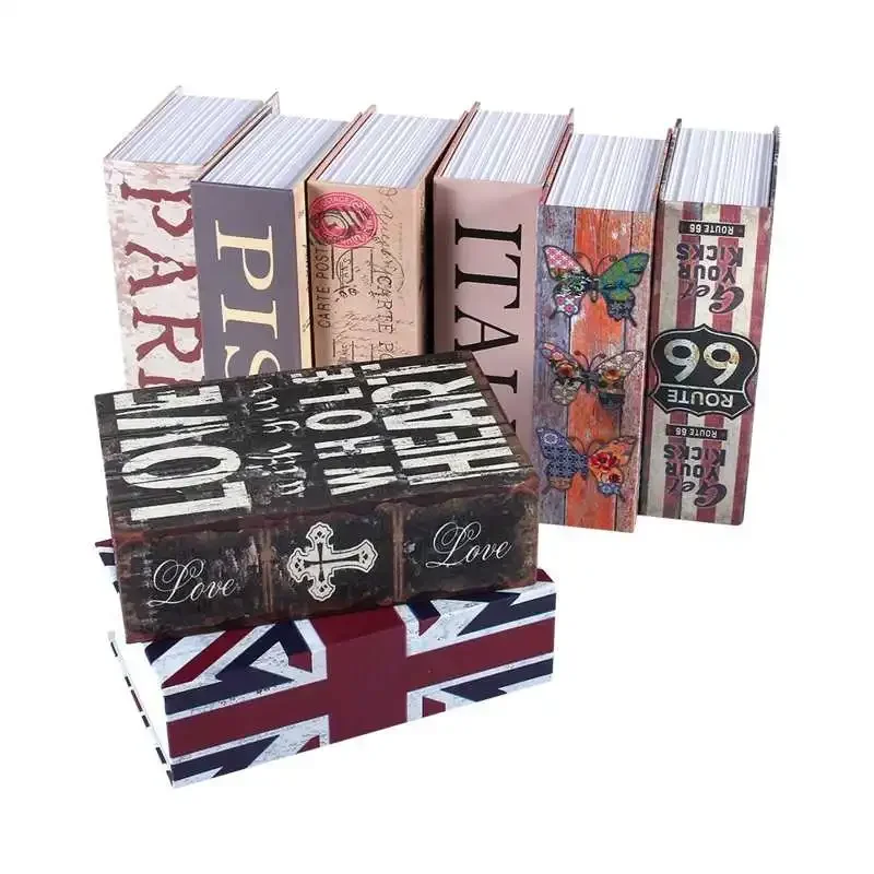 Private Secret Money Hidden Safe Security Box of Dictionary Book Shape Key Box per cassaforte per gioielli in contanti Mini Lock Box