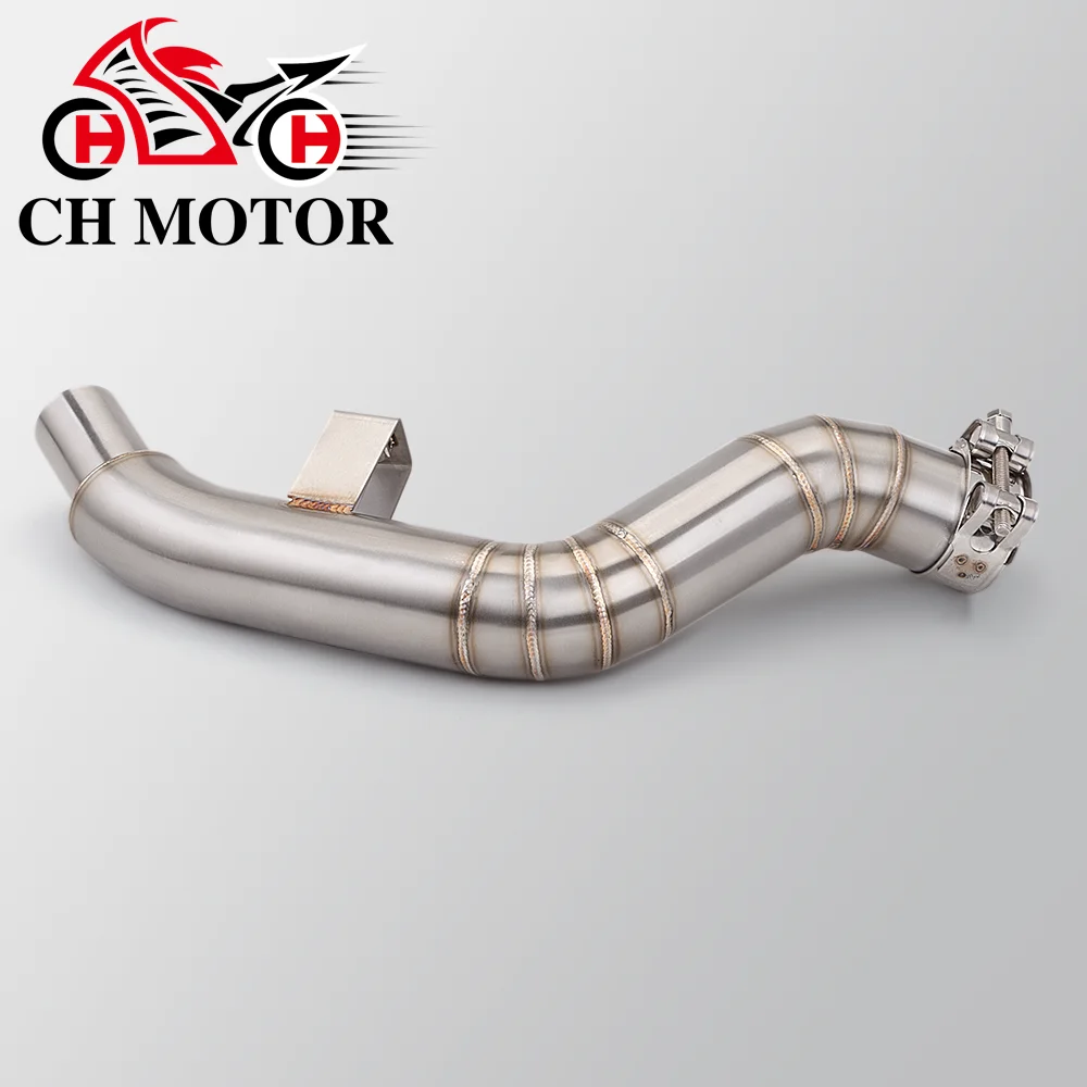 Für Benelli 502C 502 Hochwertiger Motorrad-Auspuff Edelstahl Mittelrohr Moto Schalldämpfer Slip-On