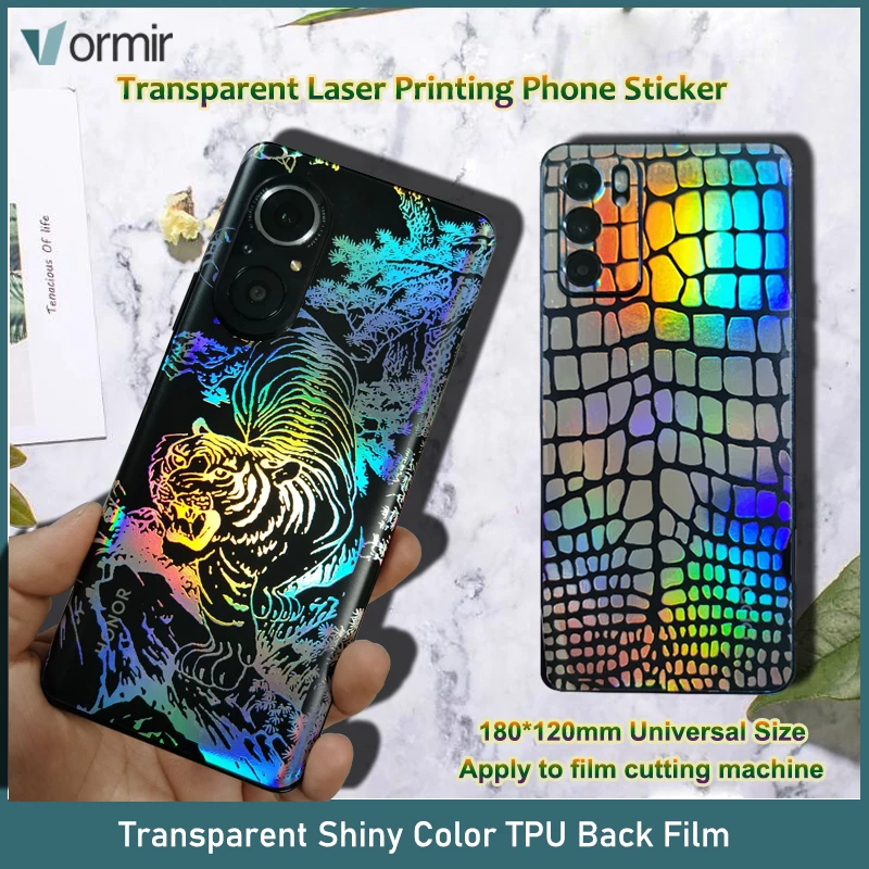 VORMIR Mobile Phone Back Cover Skin Sticker Transparent TPU Shiny Print Protective Films Movies for Plotter Cutting Machine