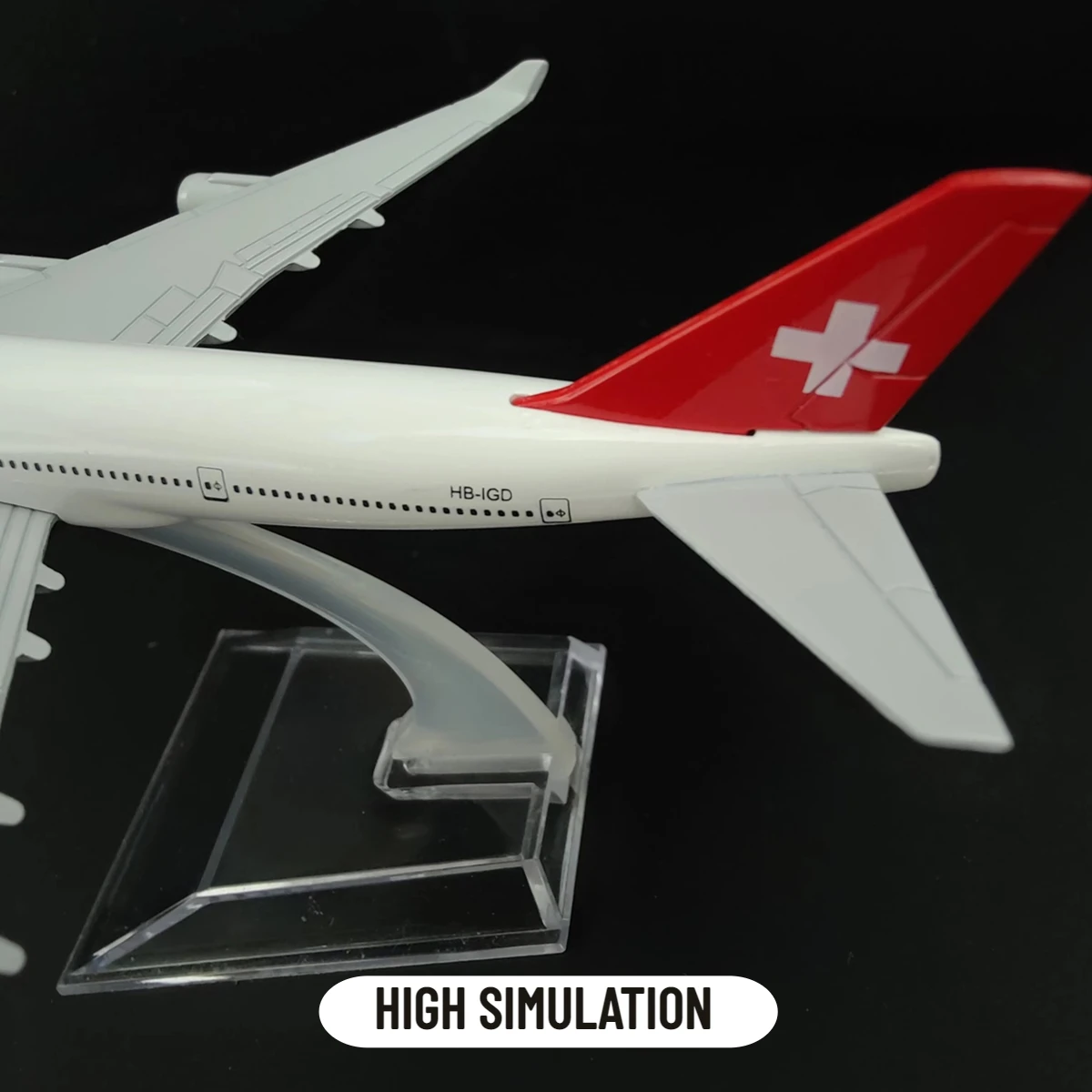 Scale 1:400 Metal Aviation Replica Swissair B747 Airlines Boeing Airbus Airplane Model Diecast Aircraft Miniature Toy for Boys