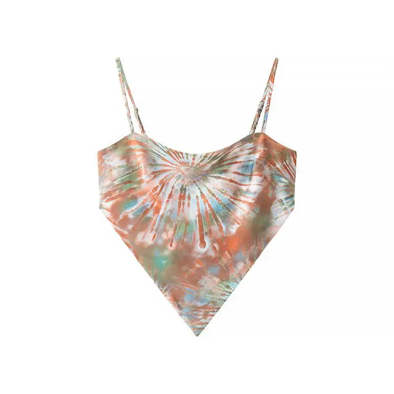 Faionable Stampa floreale ter Top Gilet da donna Estate Nuovo arrivo Abbigliamento transfrontaliero A-Line ort Lunghezza Tee-Dimensione...