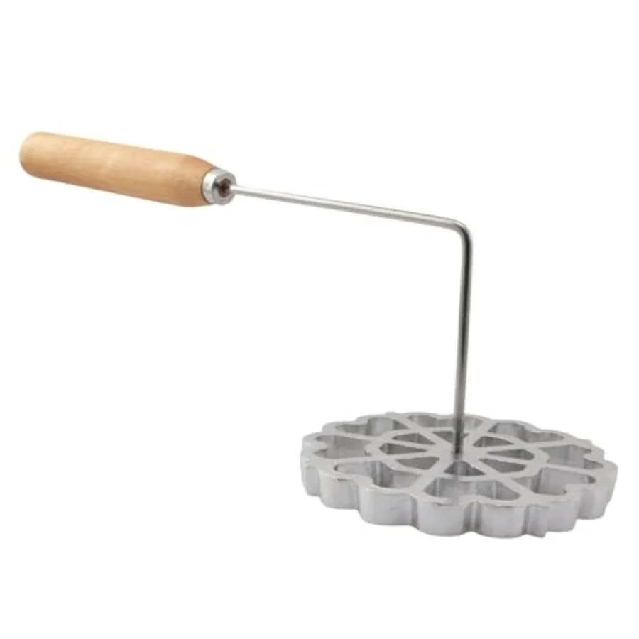 

1 Set 4.7 Inch Detachable Aluminum Alloy Frying Mold with Large Handle Donut/Cookie Cutting Mould Kitchen Baking Tool