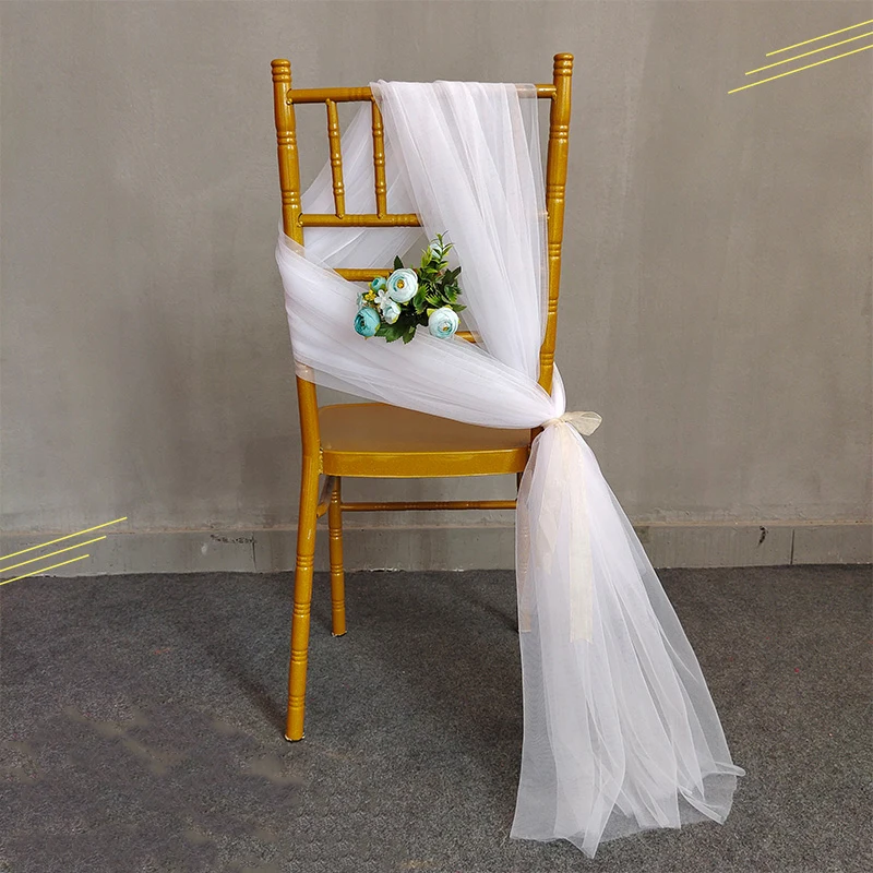 

10PCS 150cm*200cm Tulle Table Runner Soft Mesh Tulle Wedding Table Chair Decoration Table Skirt Wed Backdrop Table Runners