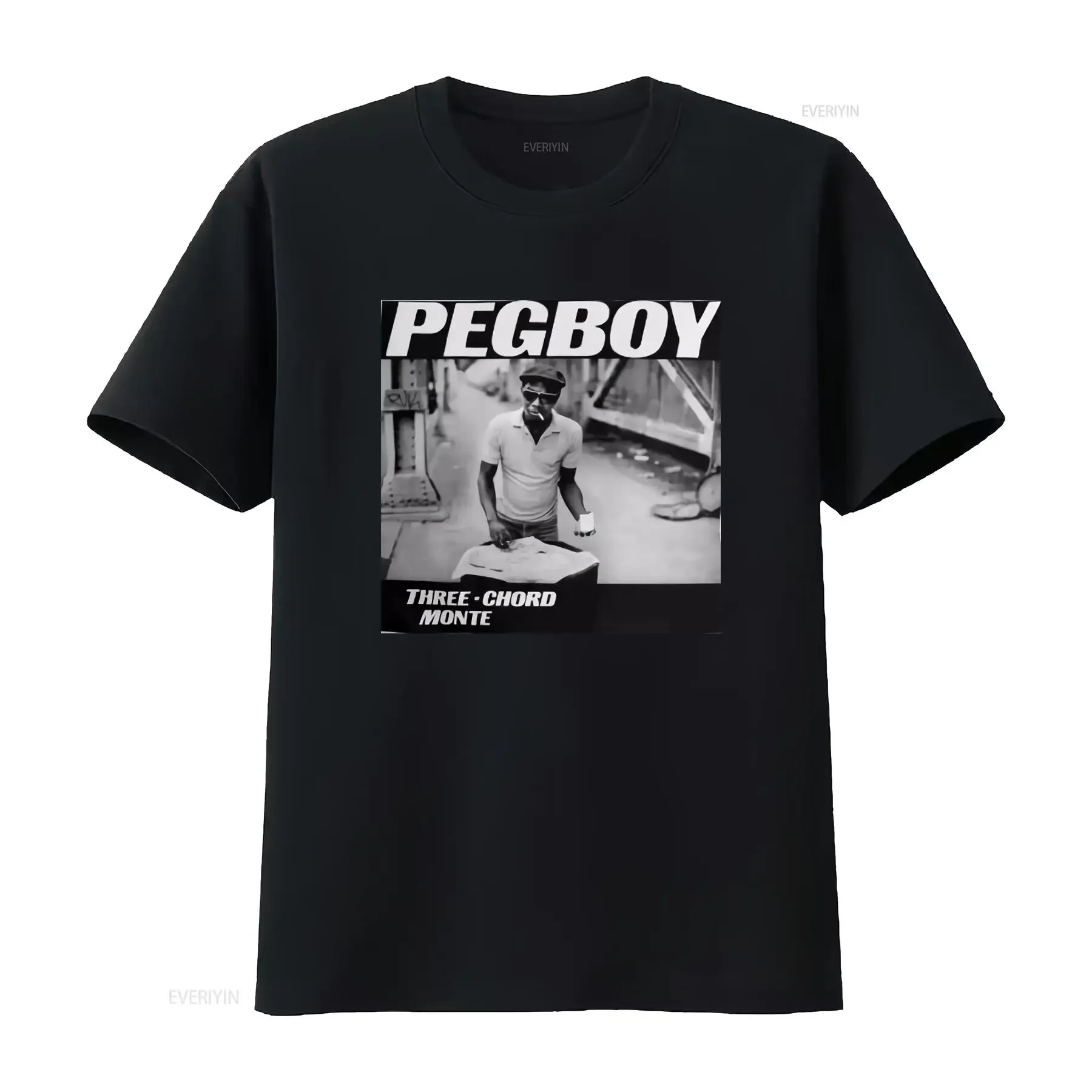 Pegboy Three Chord Monte Indie Hardcore Punk Rock Bands T Shirt vintage Washed Breathable Stretched Soft Stylish Casual