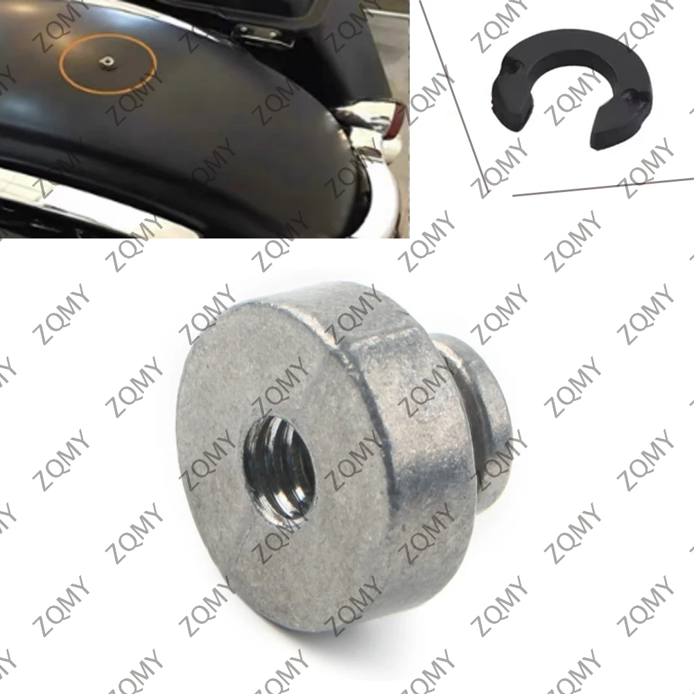 Motrocycle bumper belakang penumpang kursi baut Tab mur sekrup penutup kenop untuk Harley Davidson 1996-2021 Sportster Touring Softail Dyna